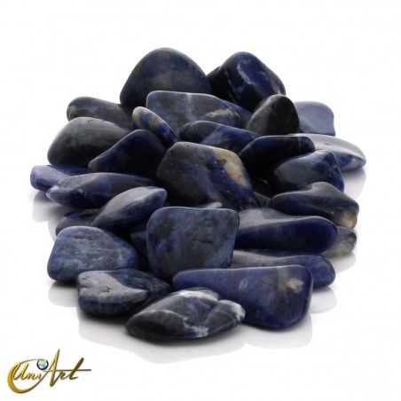 Sodalite tumbled stones in packet of 200 grs