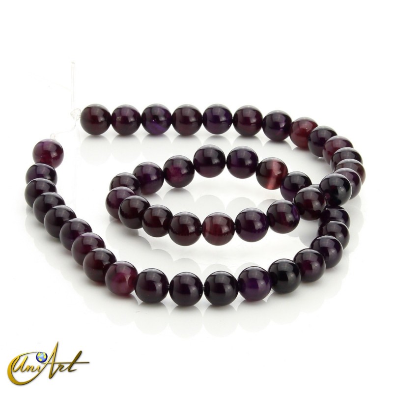 Cuentas de ágata mora - 8 mm
