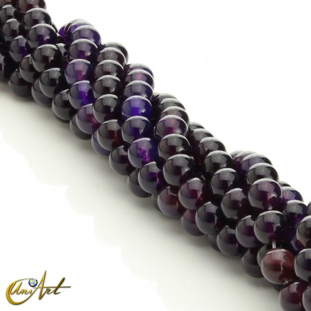 Cuentas de ágata mora - 8 mm