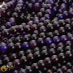 mulberry agate beads - 8 mm