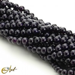 mulberry agate beads - 6 mm