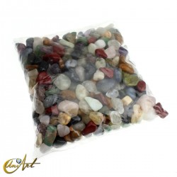 Bag of 5 kilos of mixture of small tumbled stones