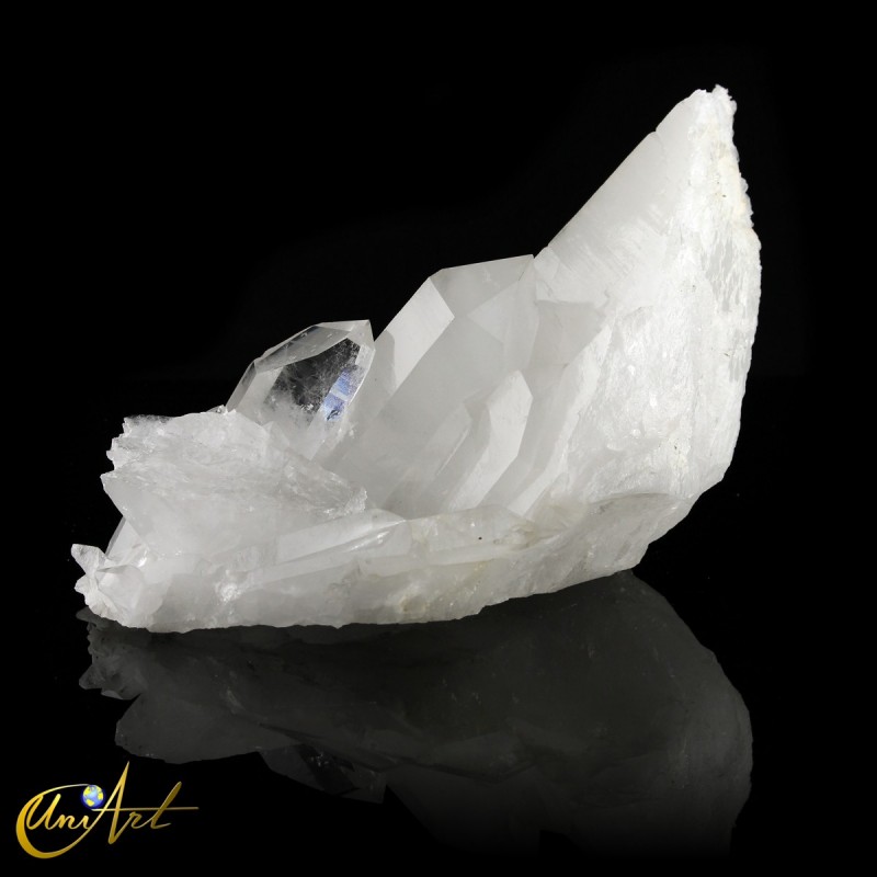 Crystal quartz druse formation