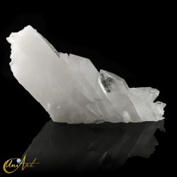 Formación de drusa de cuarzo cristal