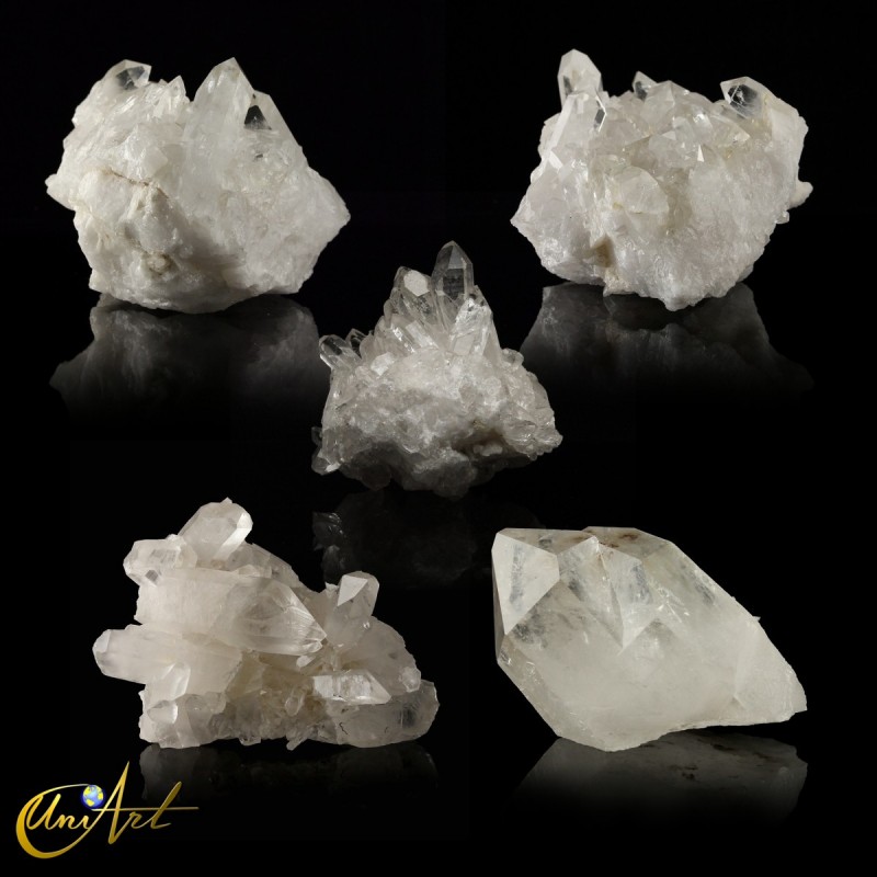 Natural crystal quartz druses - 1 kilo