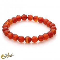 Carnelian  agate beads bracelet