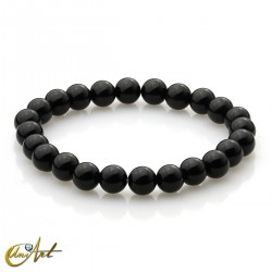 Black agate beads bracelet