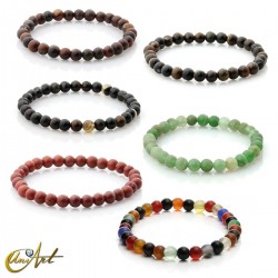 6 mm round beads gemstones bracelets