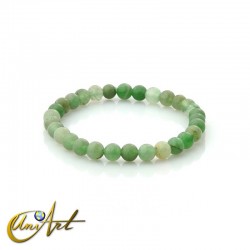 6 mm round beads green aventurine bracelet