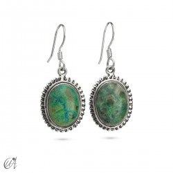 Dana earrings with azurite