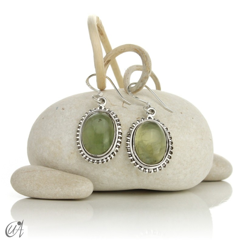 Dana earrings with prehnite
