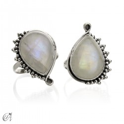Circe silver and moonstone ring