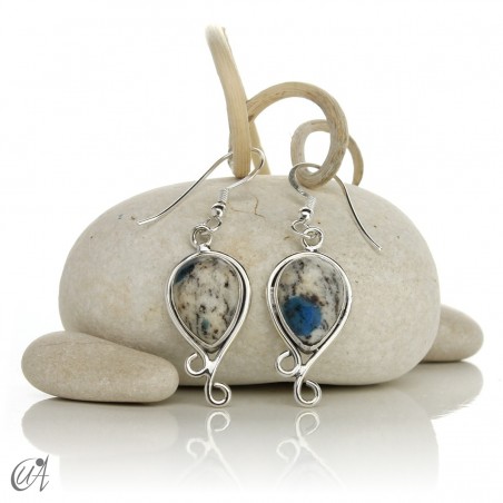 Aine silver and K2 jasper earrings