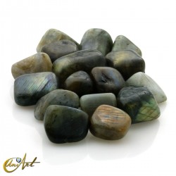 Labradorite tumbled stones in packet of 200 grs
