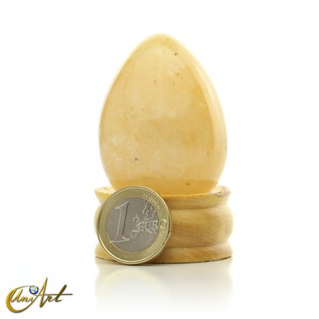 Golden quartz egg