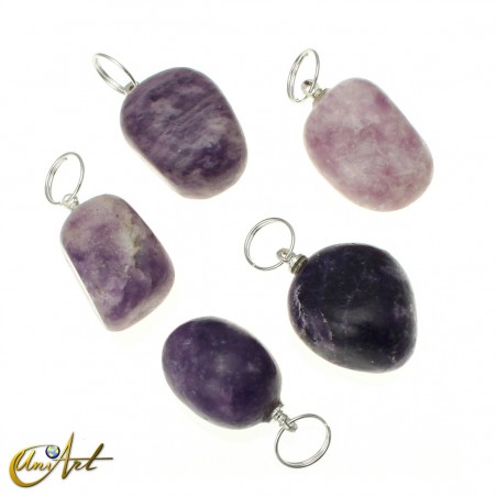 Colgante de lepidolita