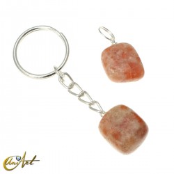 Keychain and pendant set with sunstone