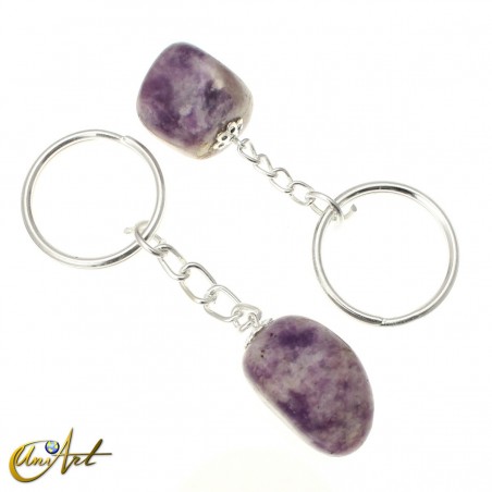 Llaveros de lepidolita