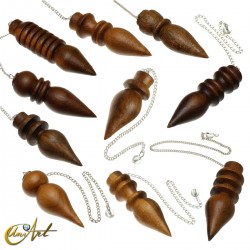 Pack of 10 wooden pendulums