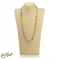 6 mm beads amazonite, knotted necklace