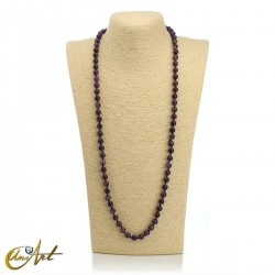 Amethyst 8 mm beads necklace