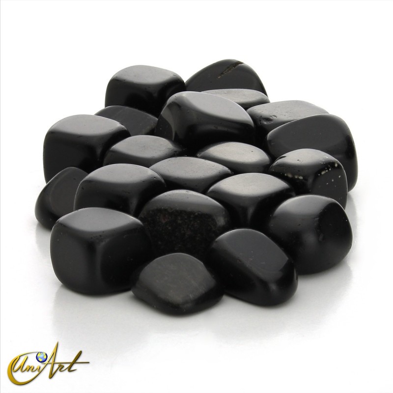 Obsidiana negra – 200 gramos de cantos rodados