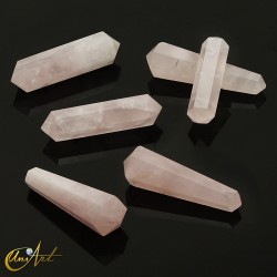 doubly terminated rose quartz