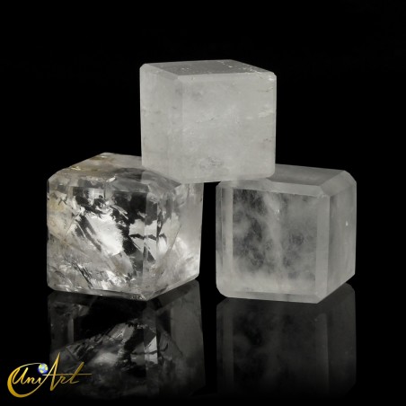 Crystal quartz cubes