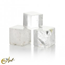 Crystal quartz cubes