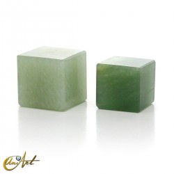 Green quartz cubes