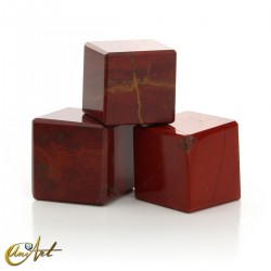 Red jasper cubes