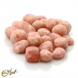 Sunstone tumbled stones in packet of 200 grs.