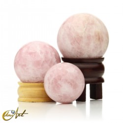 Rose quartz spheres - various sizes
