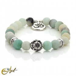 Amazonite Buddhist bracelet with OM