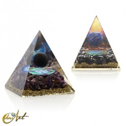 Orgonite pyramid with sphere