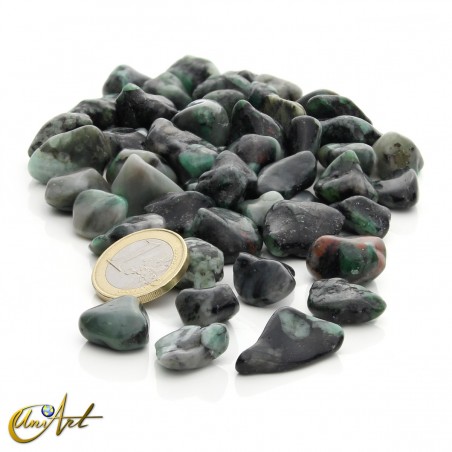 Emerald﻿﻿﻿﻿﻿﻿ tumbled stones in packet of 200 grs