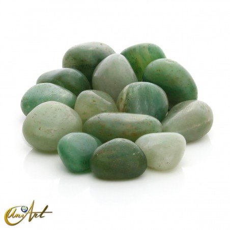 Green aventurine tumbled stones - 200 grams