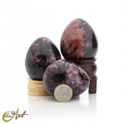Rhodonite decorative egg - small size