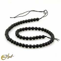 6 mm Black tourmaline beads