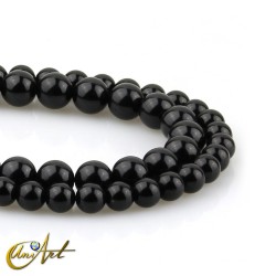 Black tourmaline beads