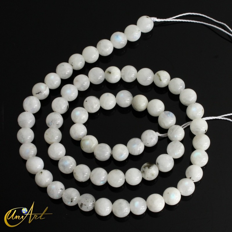 Buy 6mm moonstone round beads.