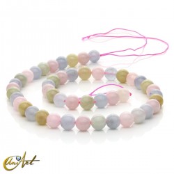Multicolored Beryl 8 mm beads