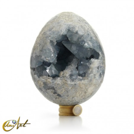 Celestine geode egg for collection