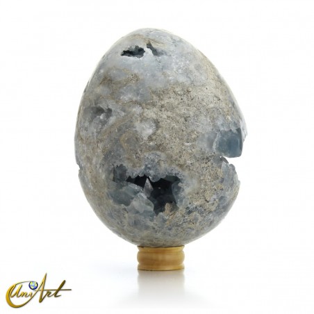 Celestine geode egg for collection