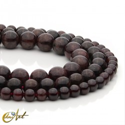 Garnet round beads