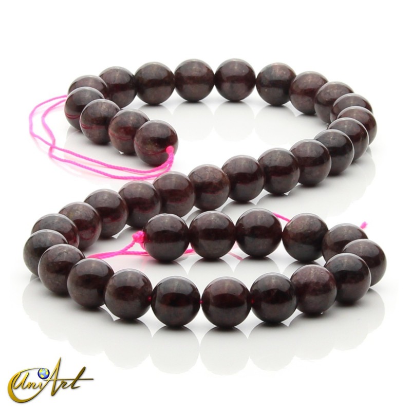 Cuentas de Granate 10 mm
