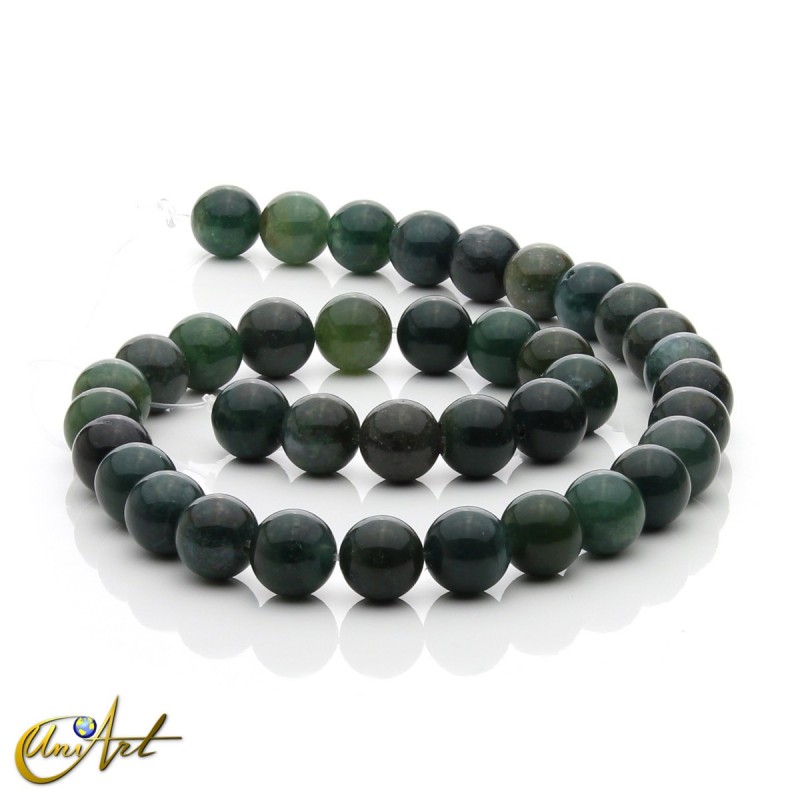 Ágata Musgosa - cuentas redondas de 6 mm
