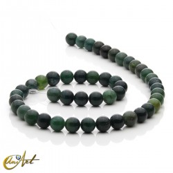 8 mm Moss agate round beads
