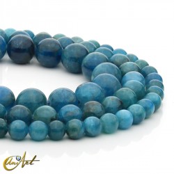 Natural apatite round beads