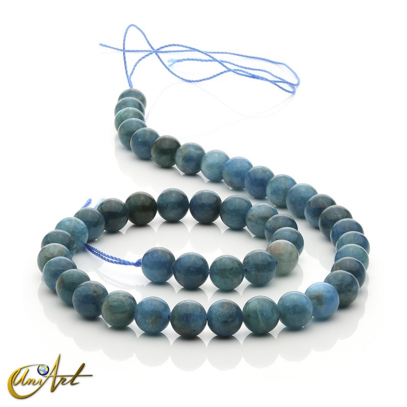 Cuentas redondas de apatita natural, 8 mm